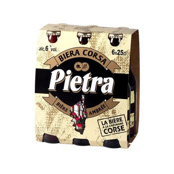 Bière ambrée Corse Pietra 6%vol. - 25cl