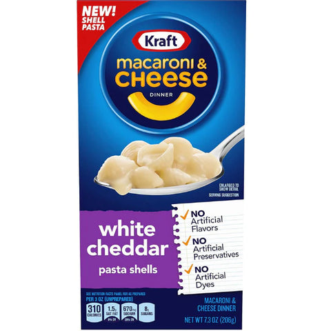 Kraft Macaroni & Cheese White Cheddar 206g