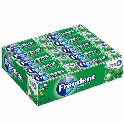 Chewing gum Freedent Menthe Verte