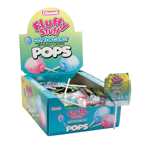 Charms pop fluffy stuff cotton candy 17.7g