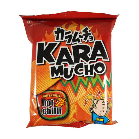 Karamucho Patato Chips Hot Chili Ridge Cut 60 gr